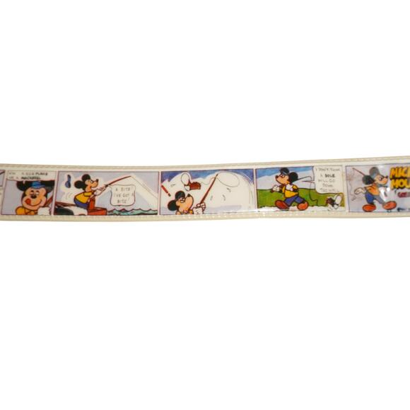 Vintage Disney Mickey Mouse Comic Strip Belt Kids / Youth 1980s Valprint PVC - Picture 9 of 12
